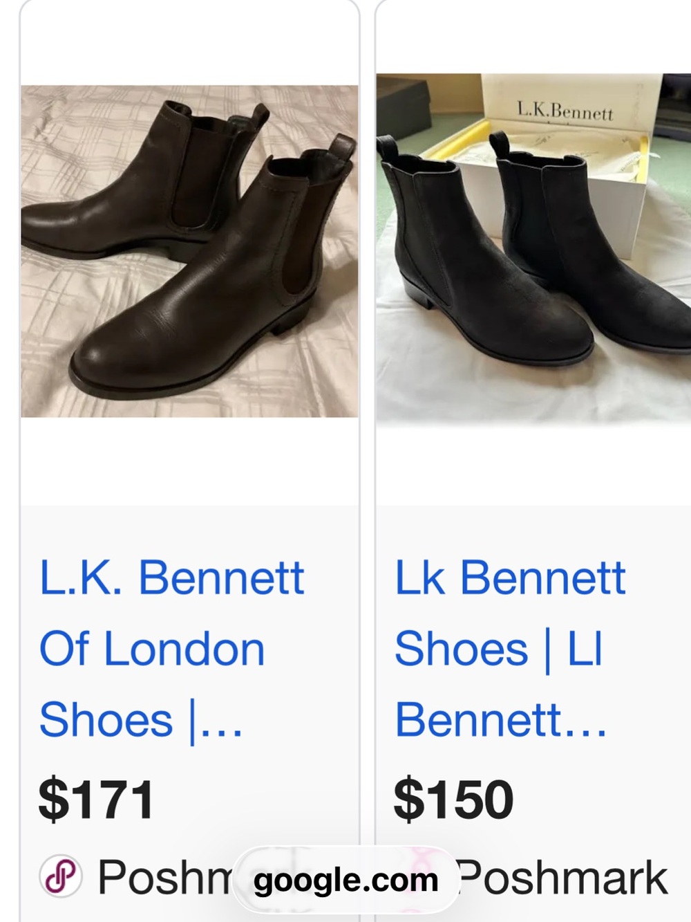 L.K..Bennet Black Leather Chelsea Boots